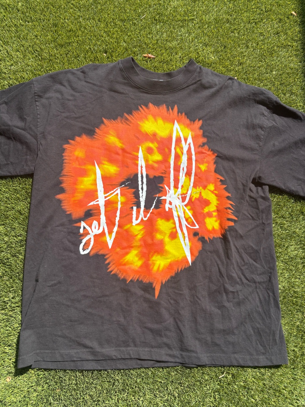 Denim Tears Off-White Graphic Tee in Black & Orange XL Like New